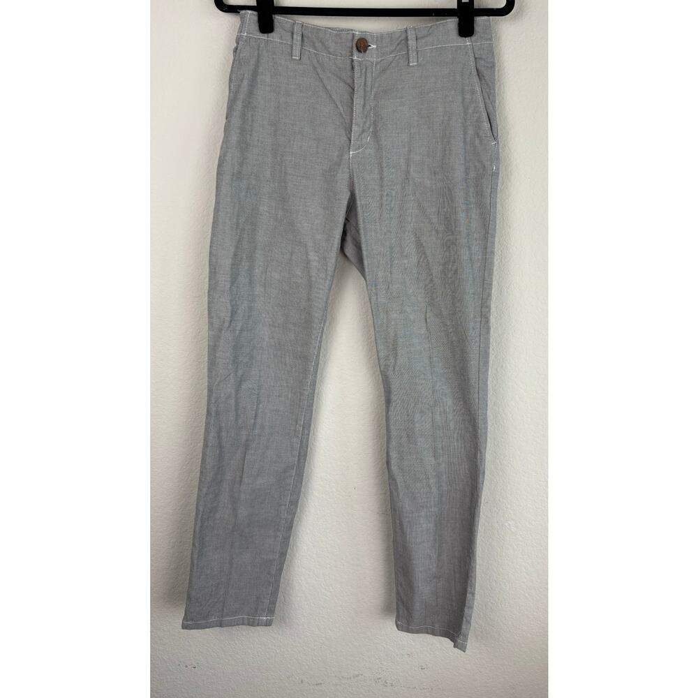H&M Womens Gray White Pants Sz 6 Officewear Closet Staple Interview Preppy
